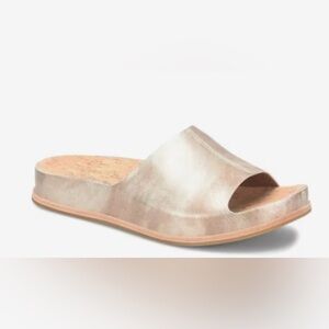Kork-Ease Metallic  Gold Slide Sandal - Women